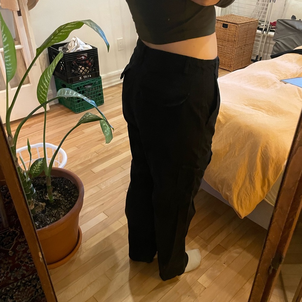Zara Black Cargo Pants - Picture 2 of 3